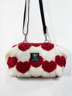 Thalia / medium clutch red heart