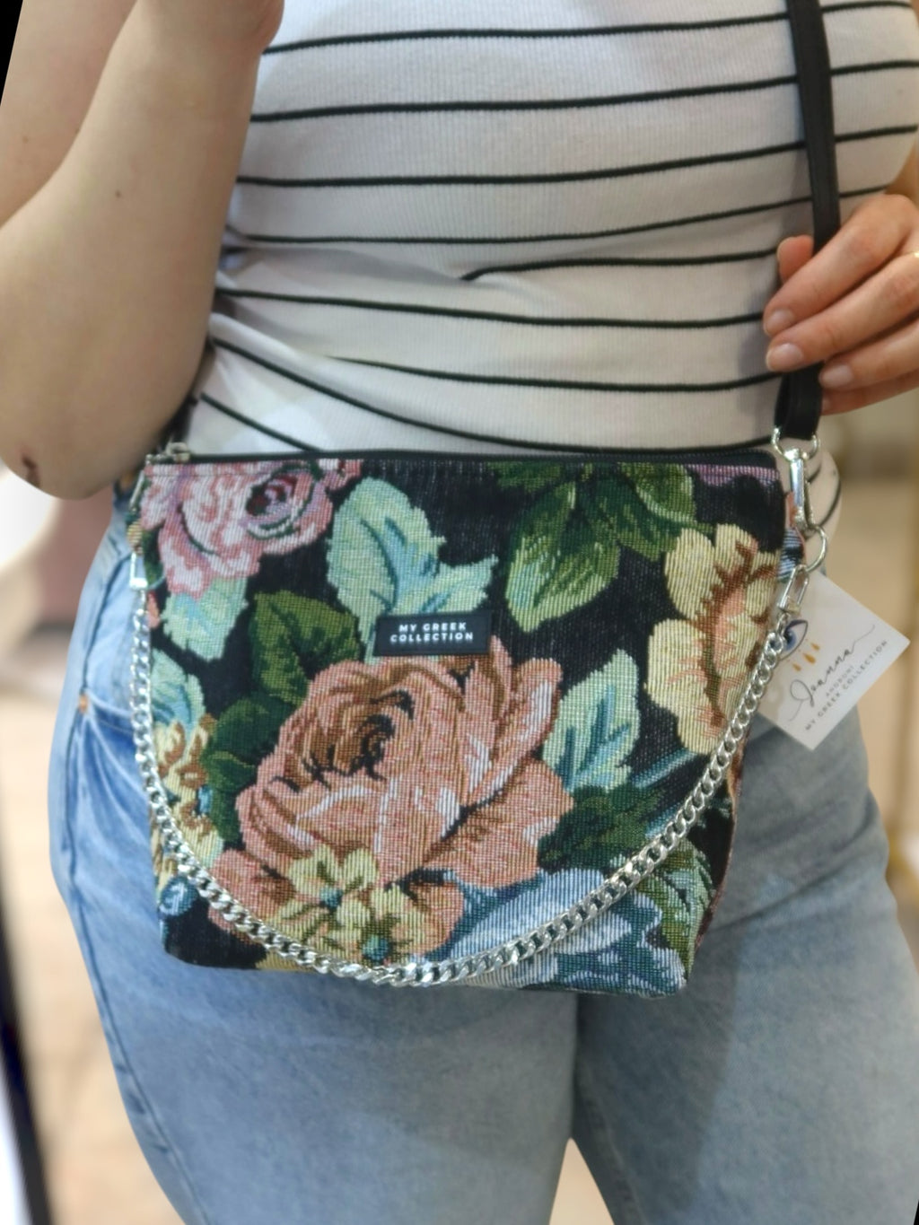 Olympia / Floral small crossbody bag