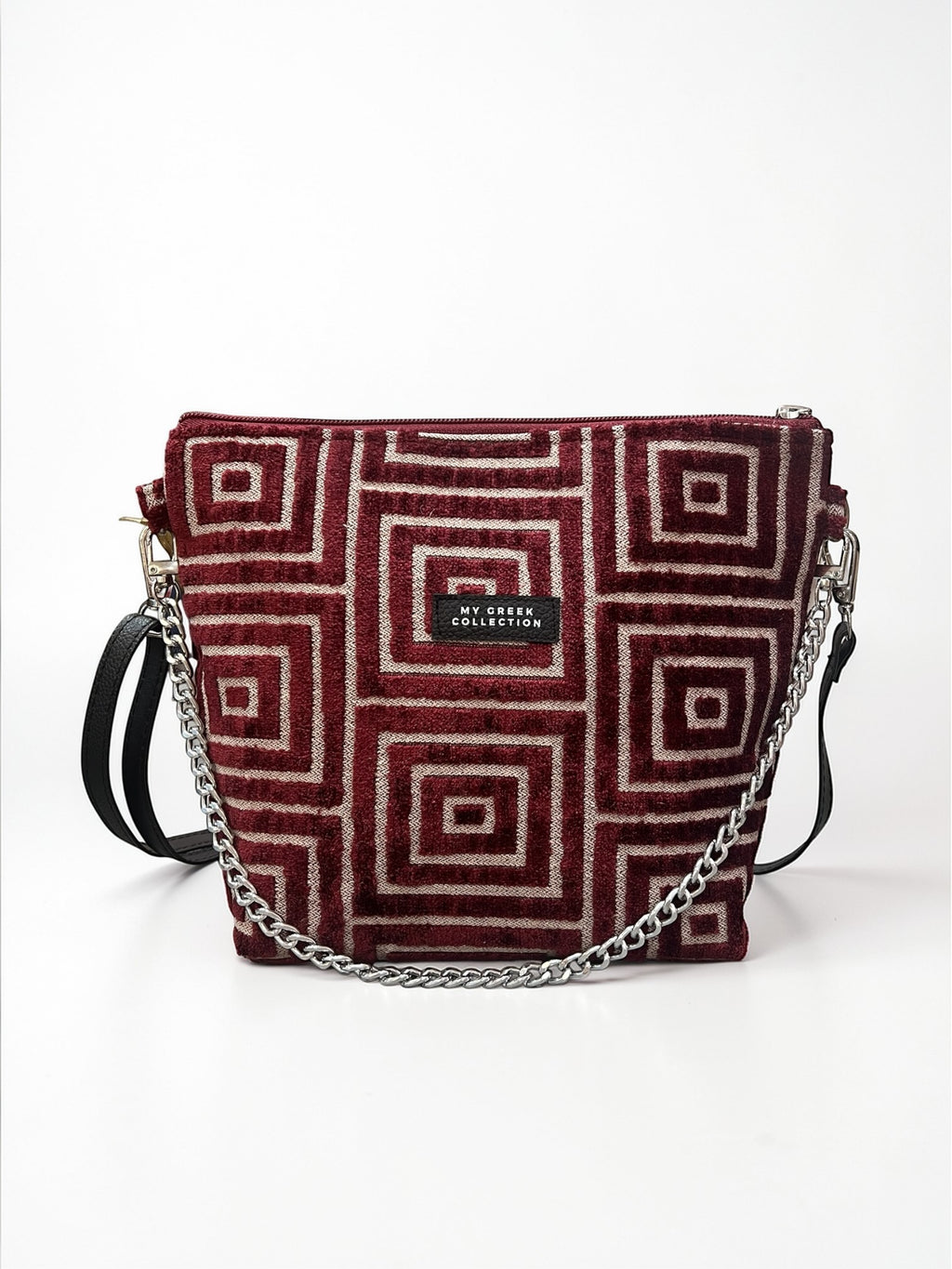 The Labyrinth / Crimson Red crossbody bag