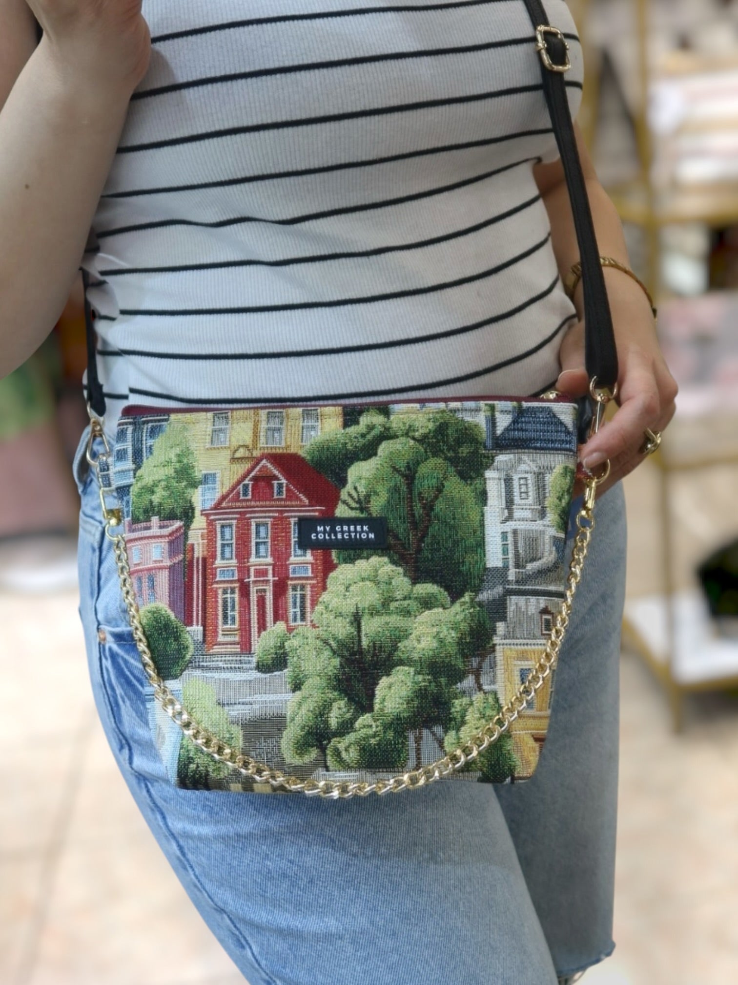 Olympia / City in Europe small crossbody bag