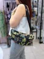 Hera / Cactus black large belt bag
