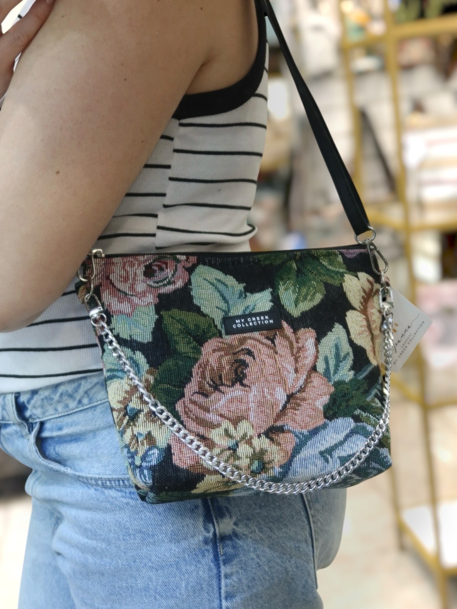Olympia / Floral small crossbody bag