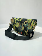 Hera / Cactus black large belt bag