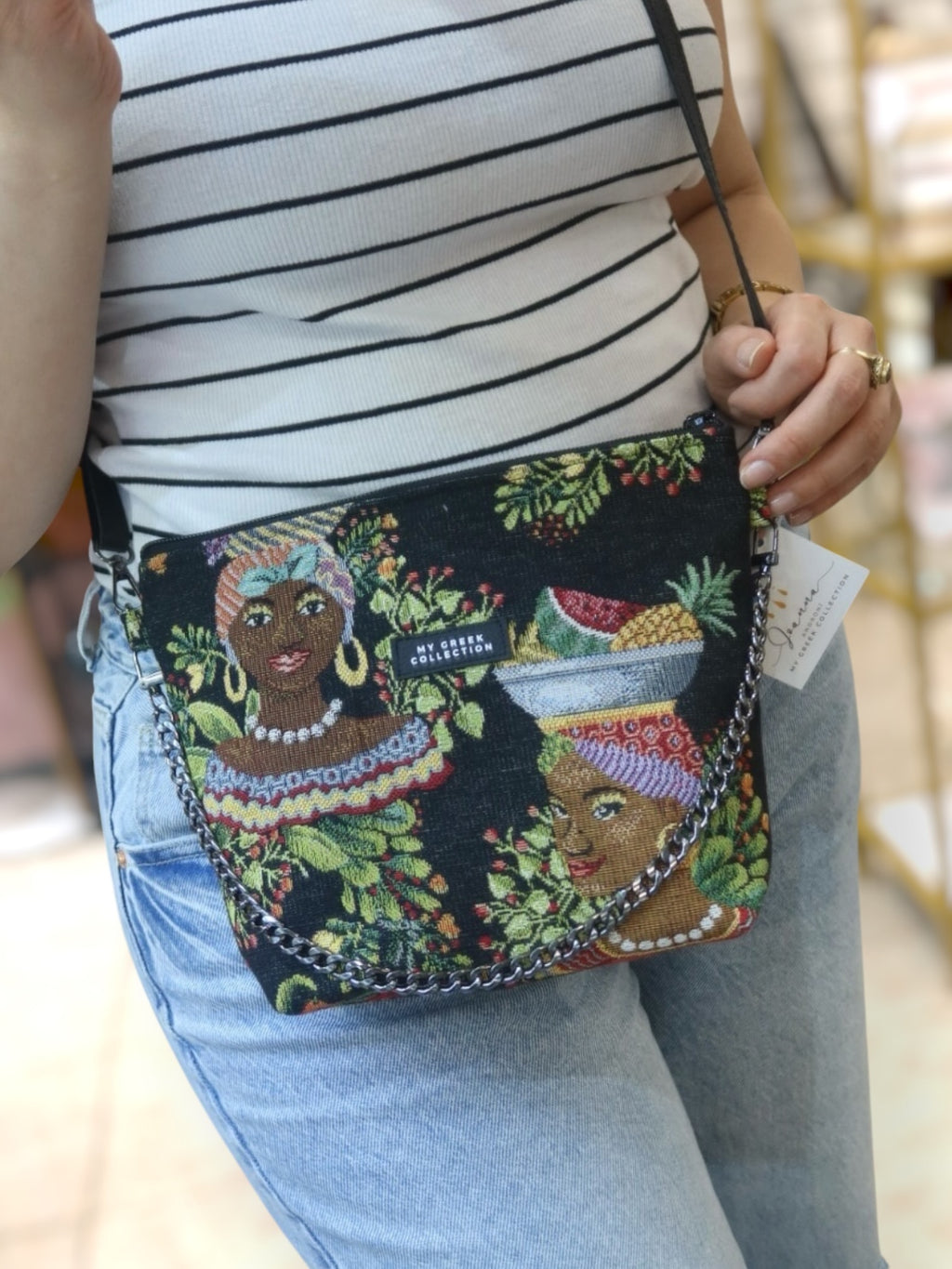 Olympia / African woman crossbody bag