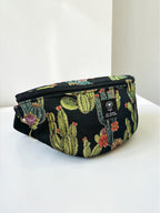Hera / Cactus black large belt bag