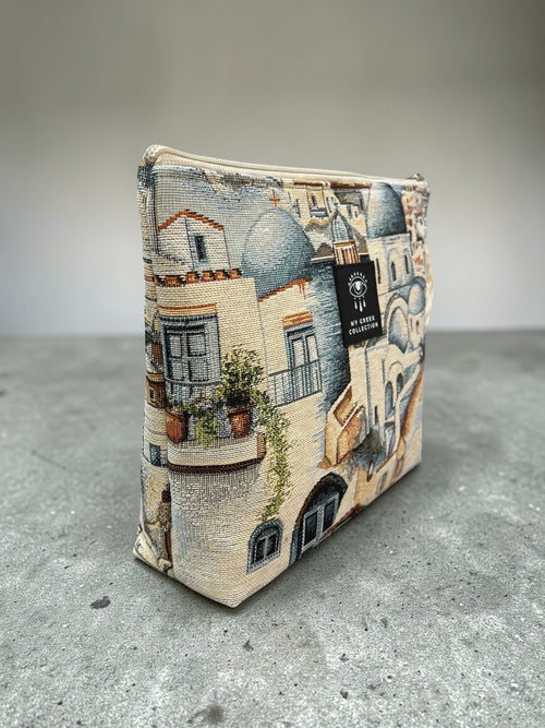 Artemis / Greek island Santorini pouch bag