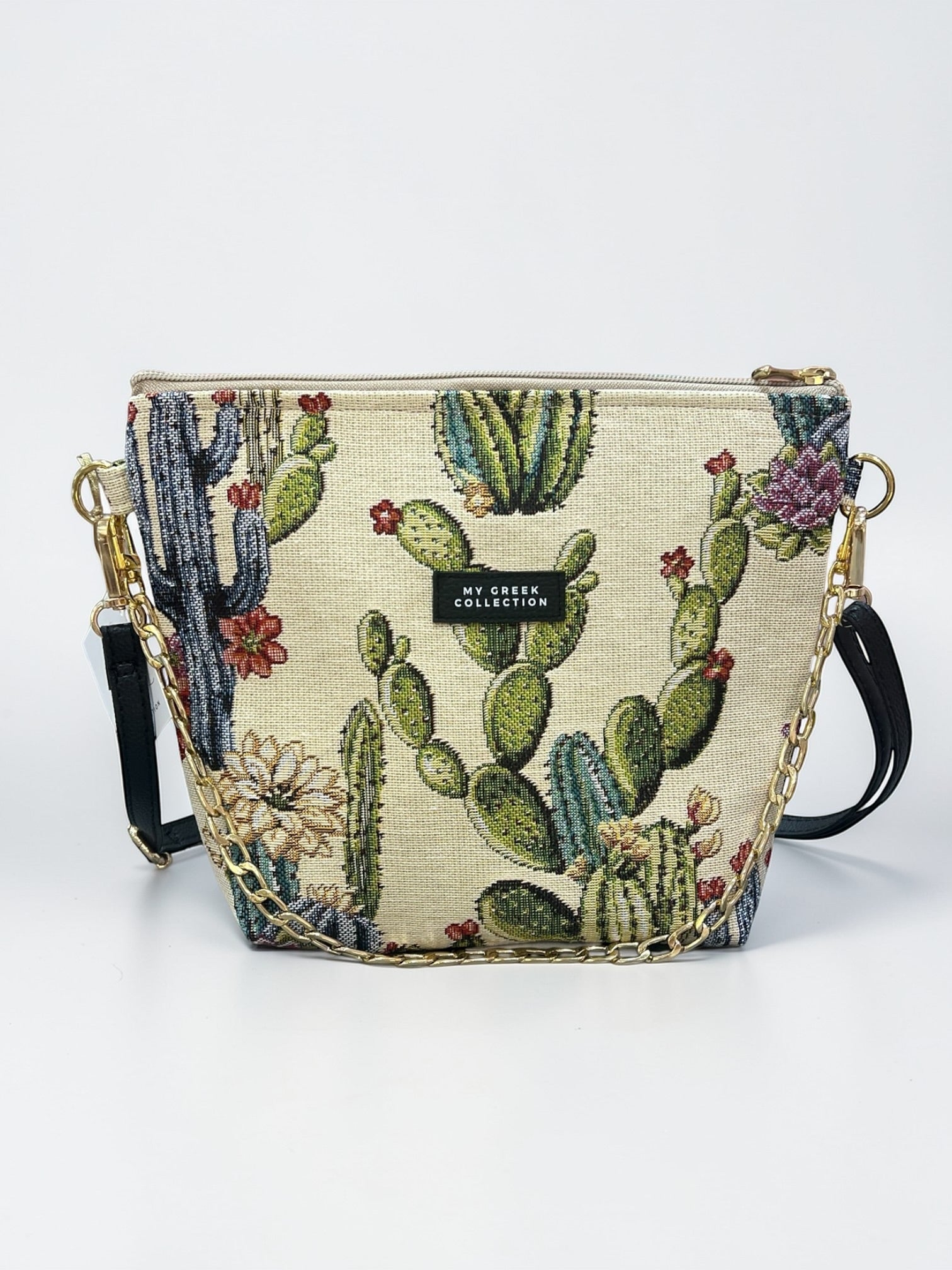 Cactus white small Crossbody Bag