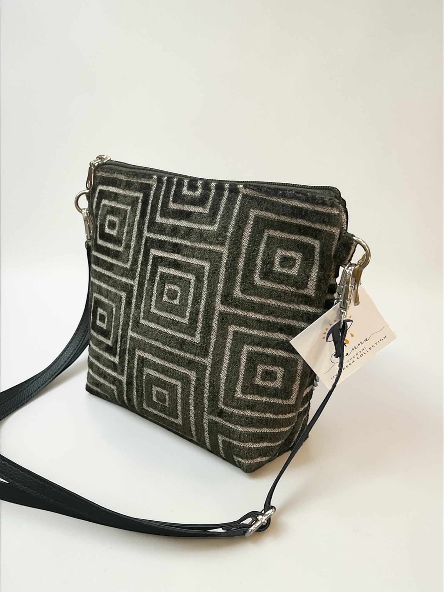 The Labyrinth / Crimson Red Crossbody Bag