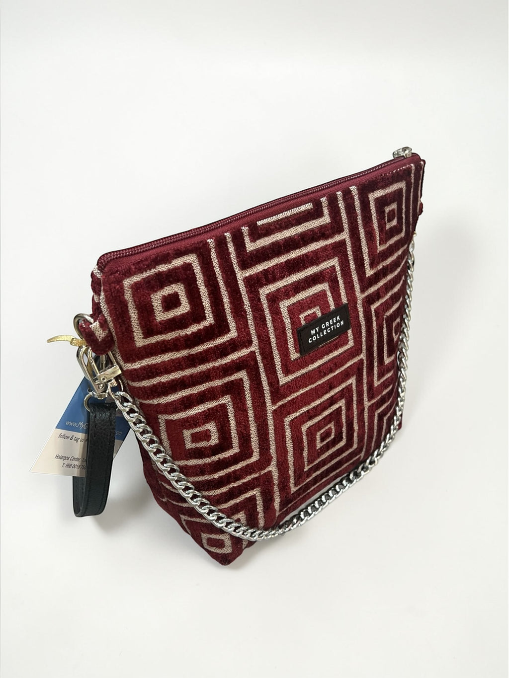 The Labyrinth / Crimson Red crossbody bag
