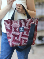 Leda / The Labyrinth Tote - Crimson Red