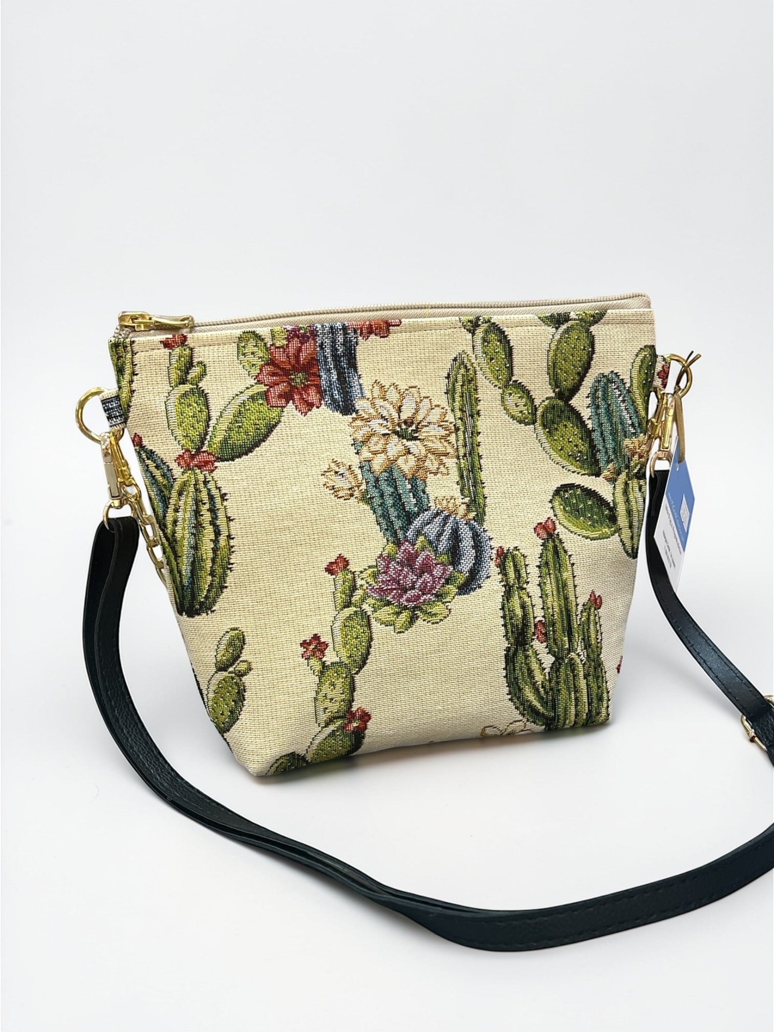 Cactus white small Crossbody Bag
