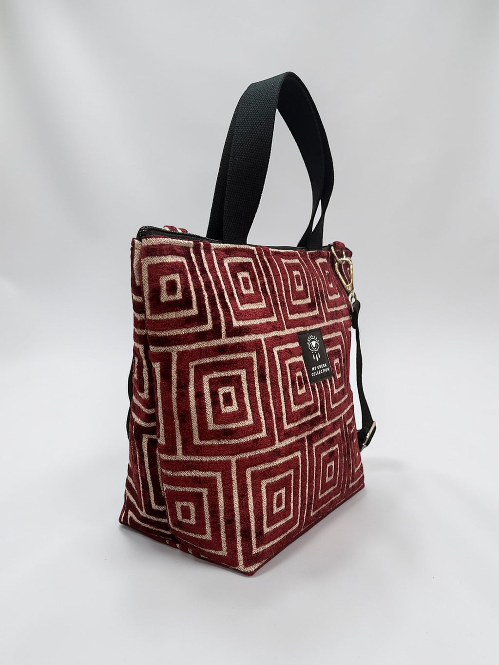 The Labyrinth Tote / Crimson Red