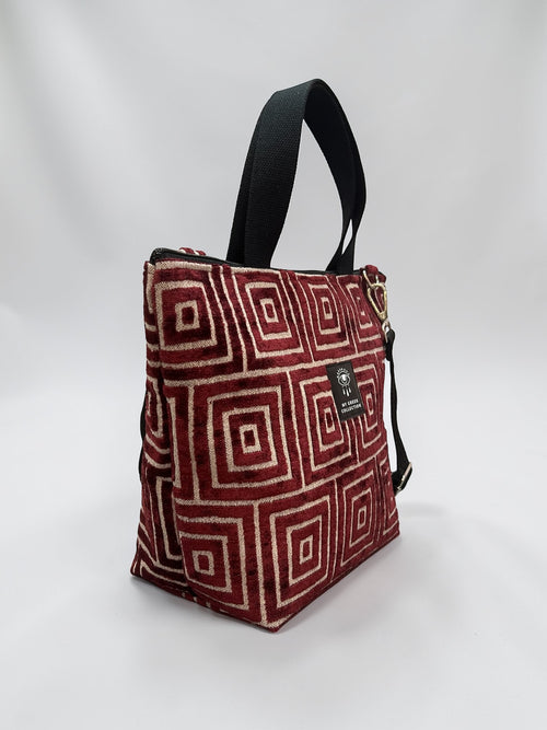Leda / The Labyrinth Tote - Crimson Red