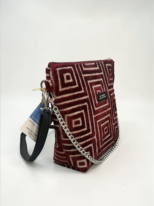 Olympia / The Labyrinth crimson red crossbody bag