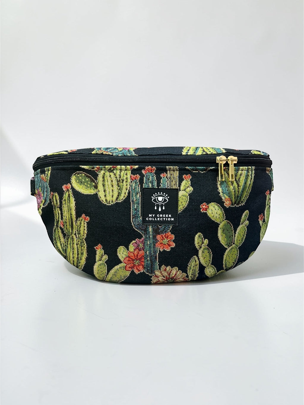 Hera / Cactus black large belt bag