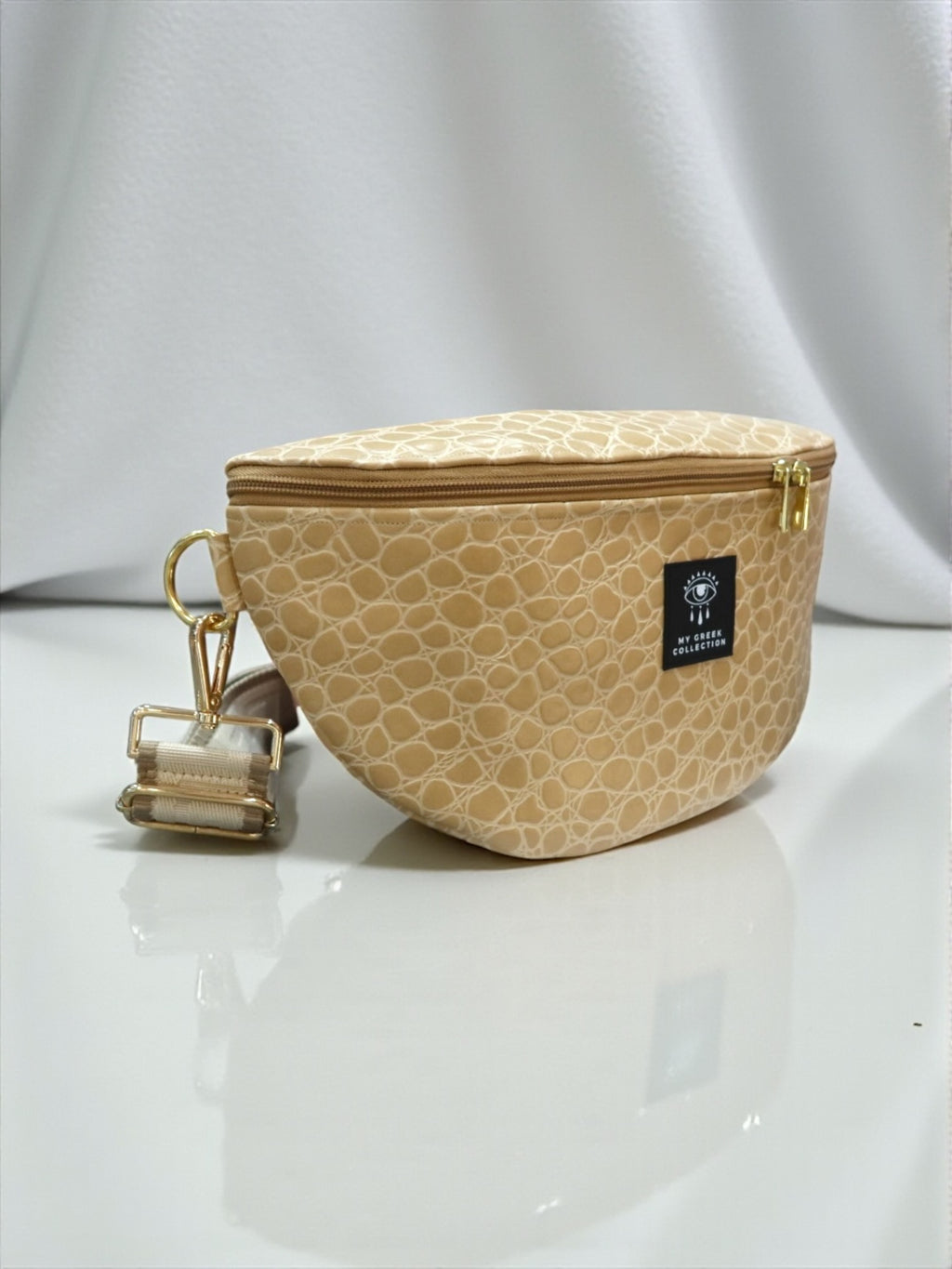 Hera / Large beige belt bag