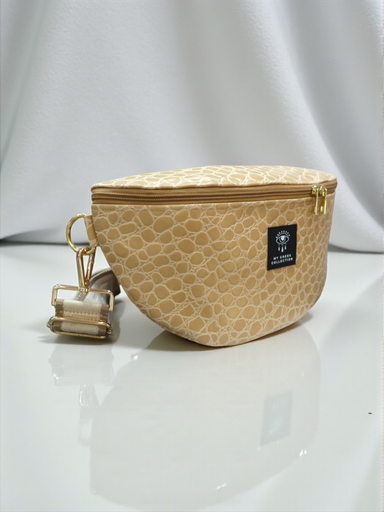 Hera / Large beige belt bag