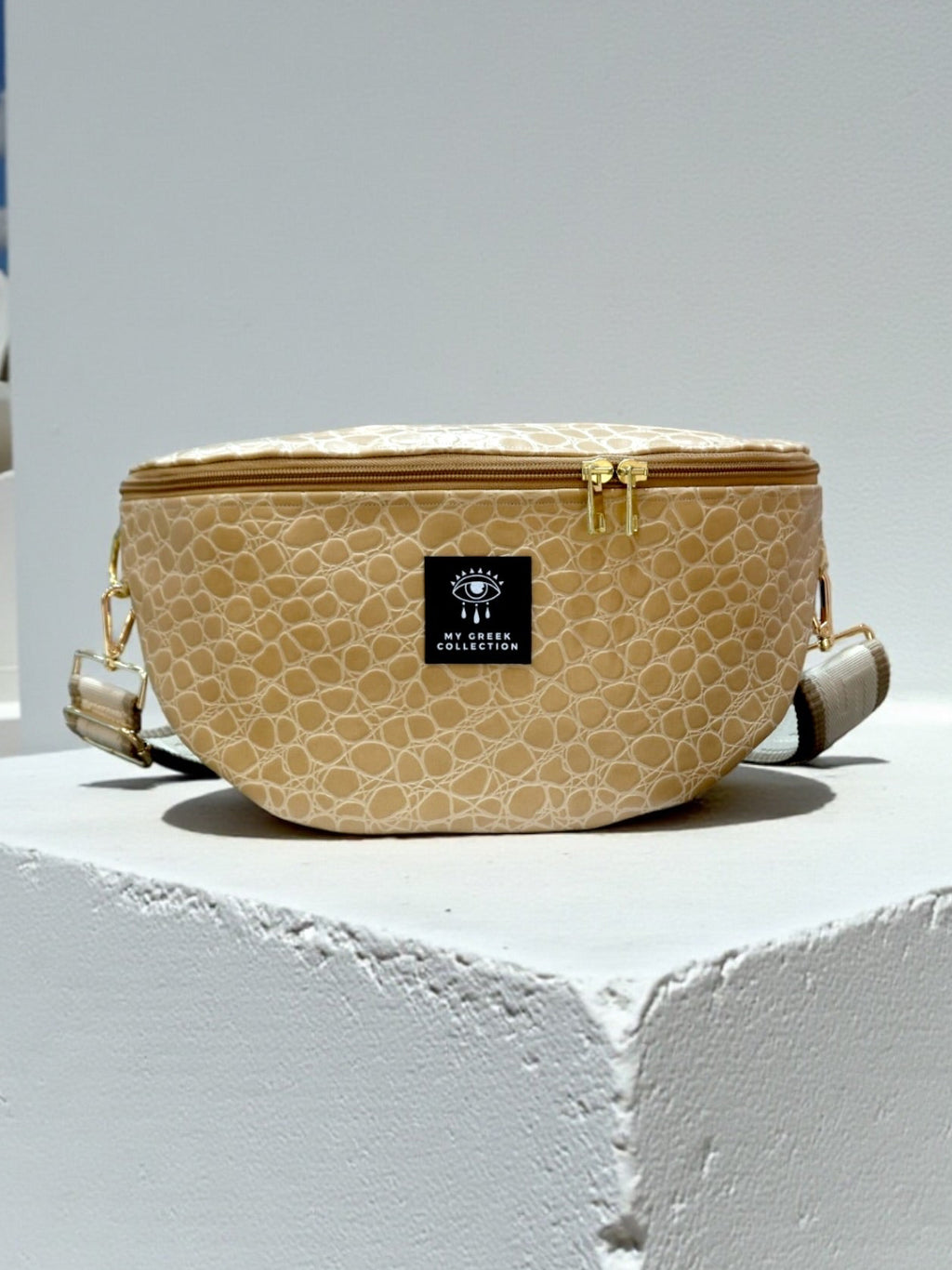 Hera / Large beige belt bag