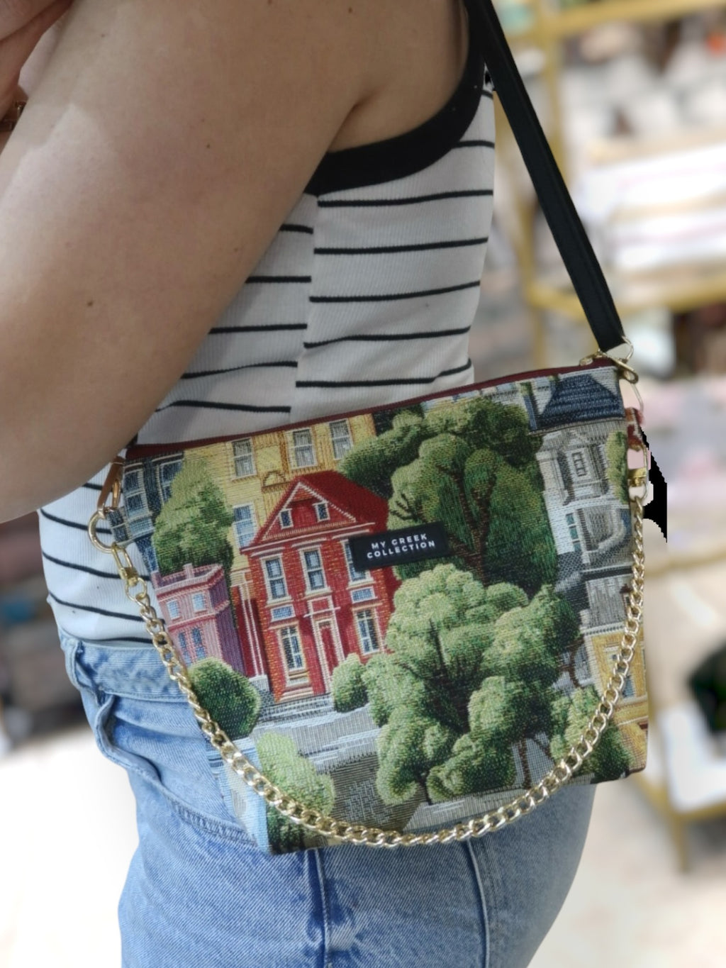 Olympia / City in Europe small crossbody bag