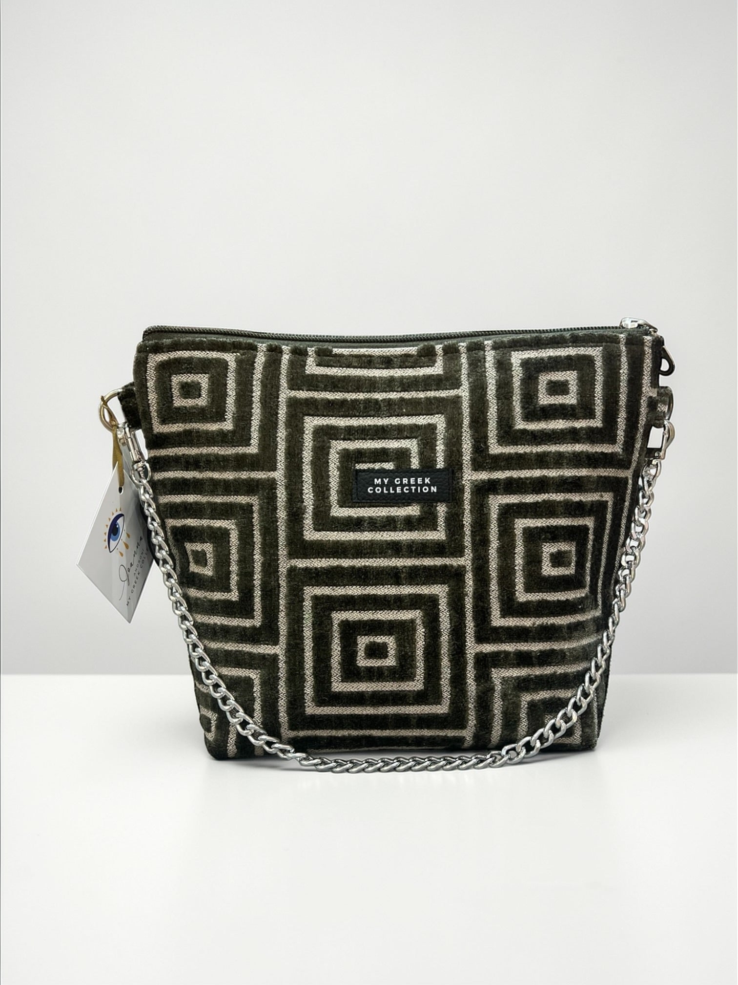 The Labyrinth / Crimson Red Crossbody Bag