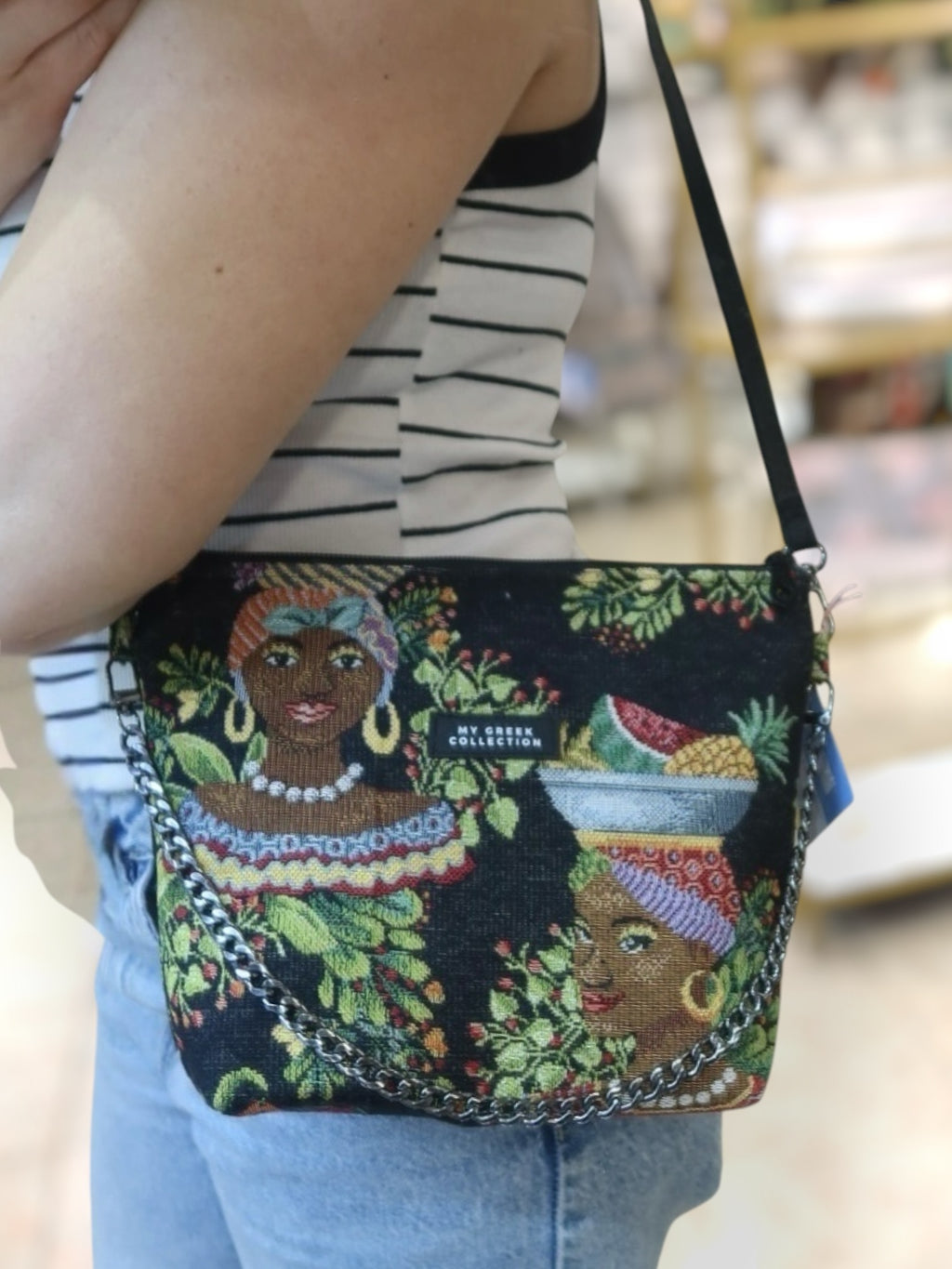 Olympia / African woman crossbody bag