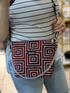 Olympia / The Labyrinth crimson red crossbody bag