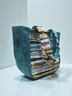 Everyday and Beach Tote Bag / Greek Kourelou Bag: Boho Mediterranean Style Cotton Shoulder Bag