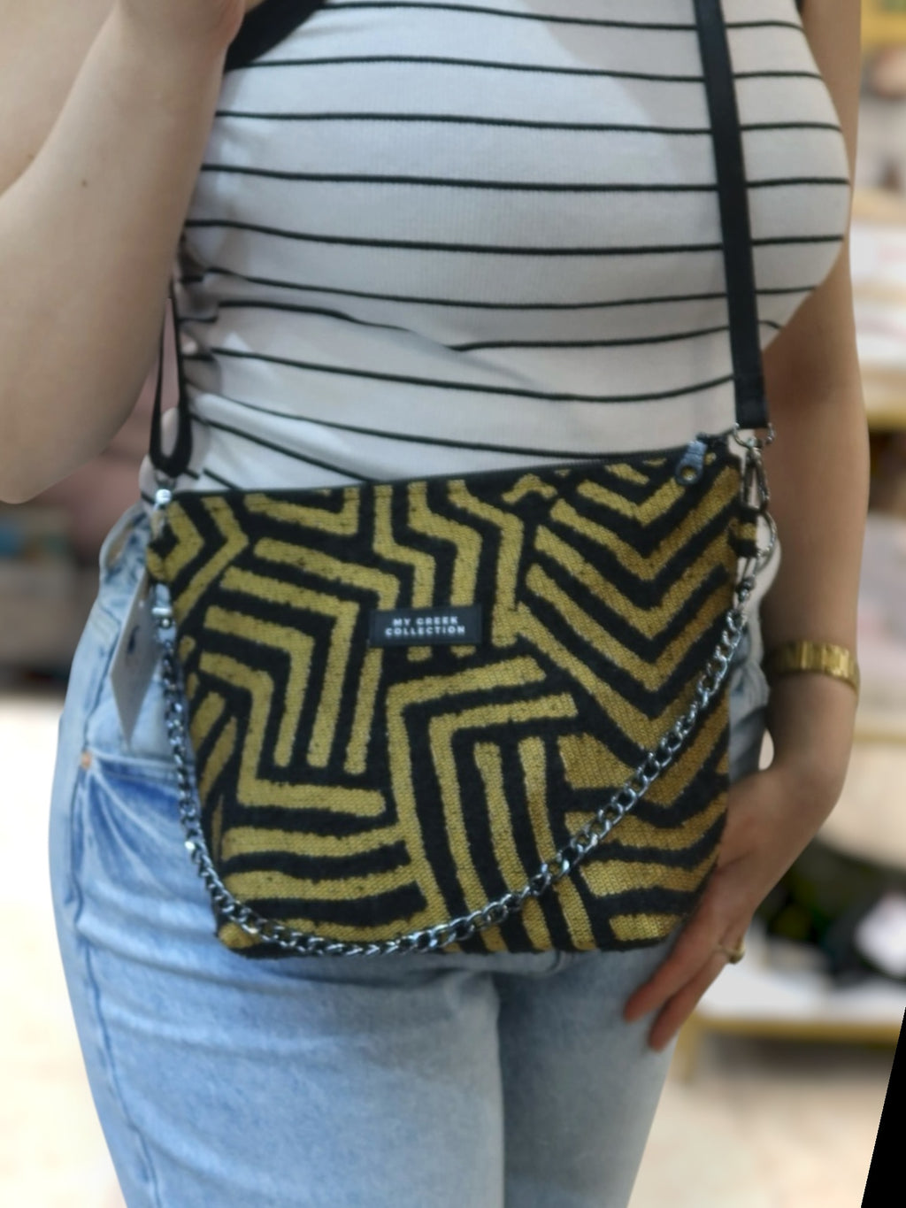 Olympia / Mycenaean small crossbody bag