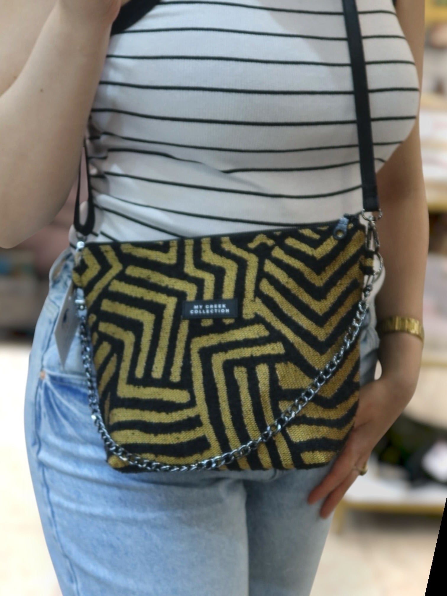 Olympia / Mycenaean small crossbody bag