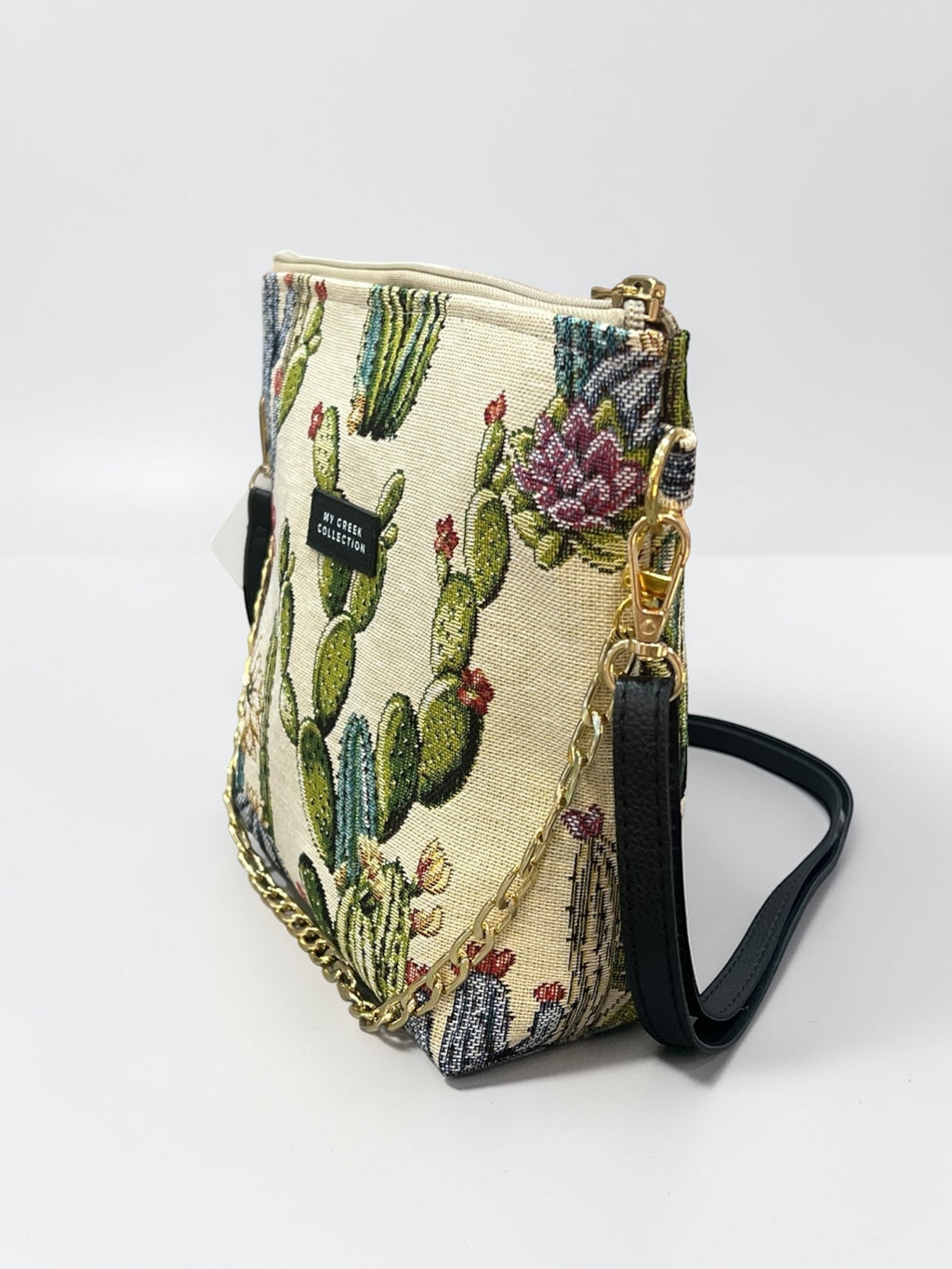 Cactus white small Crossbody Bag