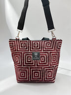 The Labyrinth Tote / Crimson Red