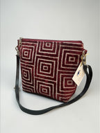 The Labyrinth / Crimson Red crossbody bag