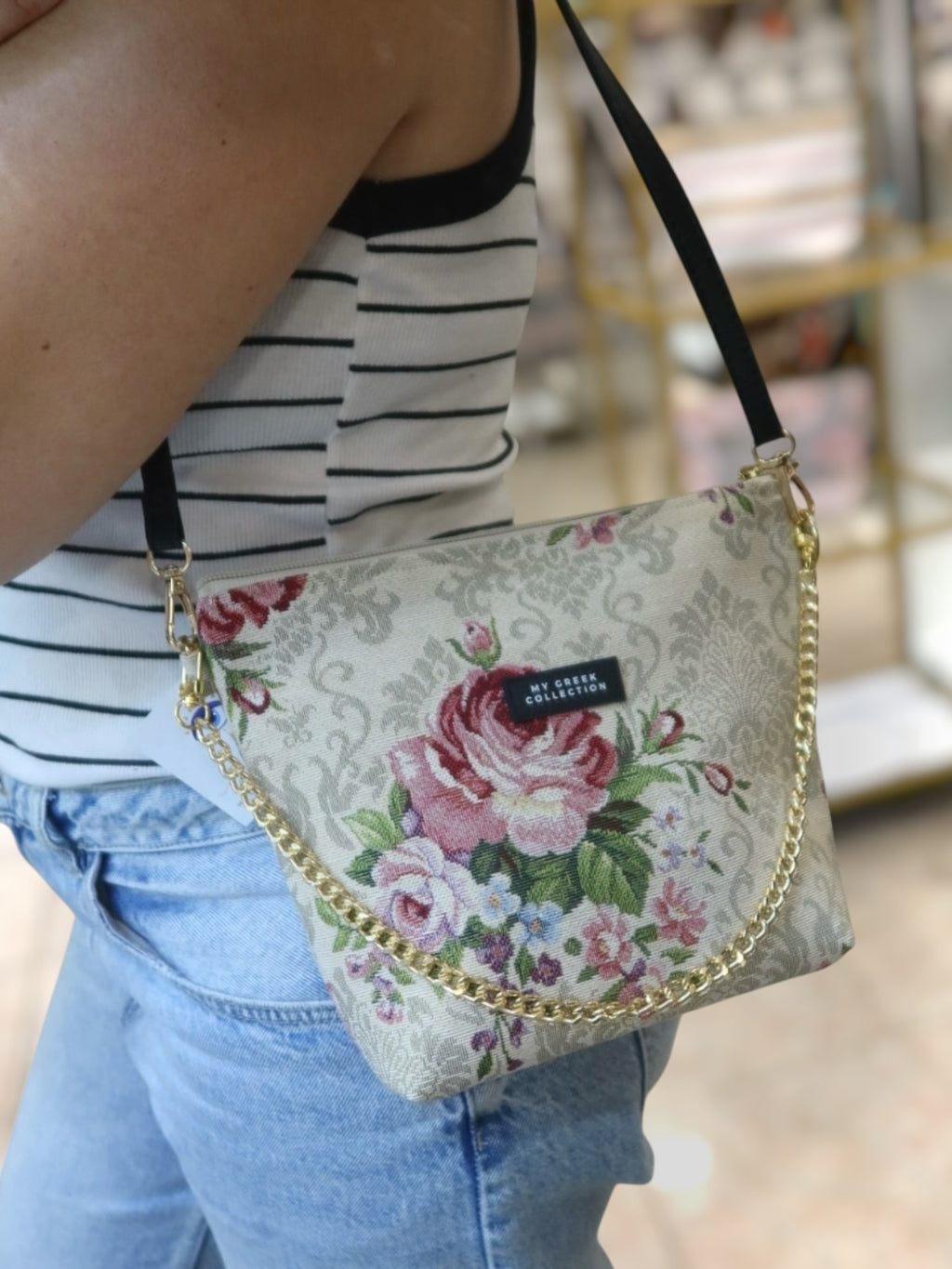 Olympia / Floral small crossbody bag