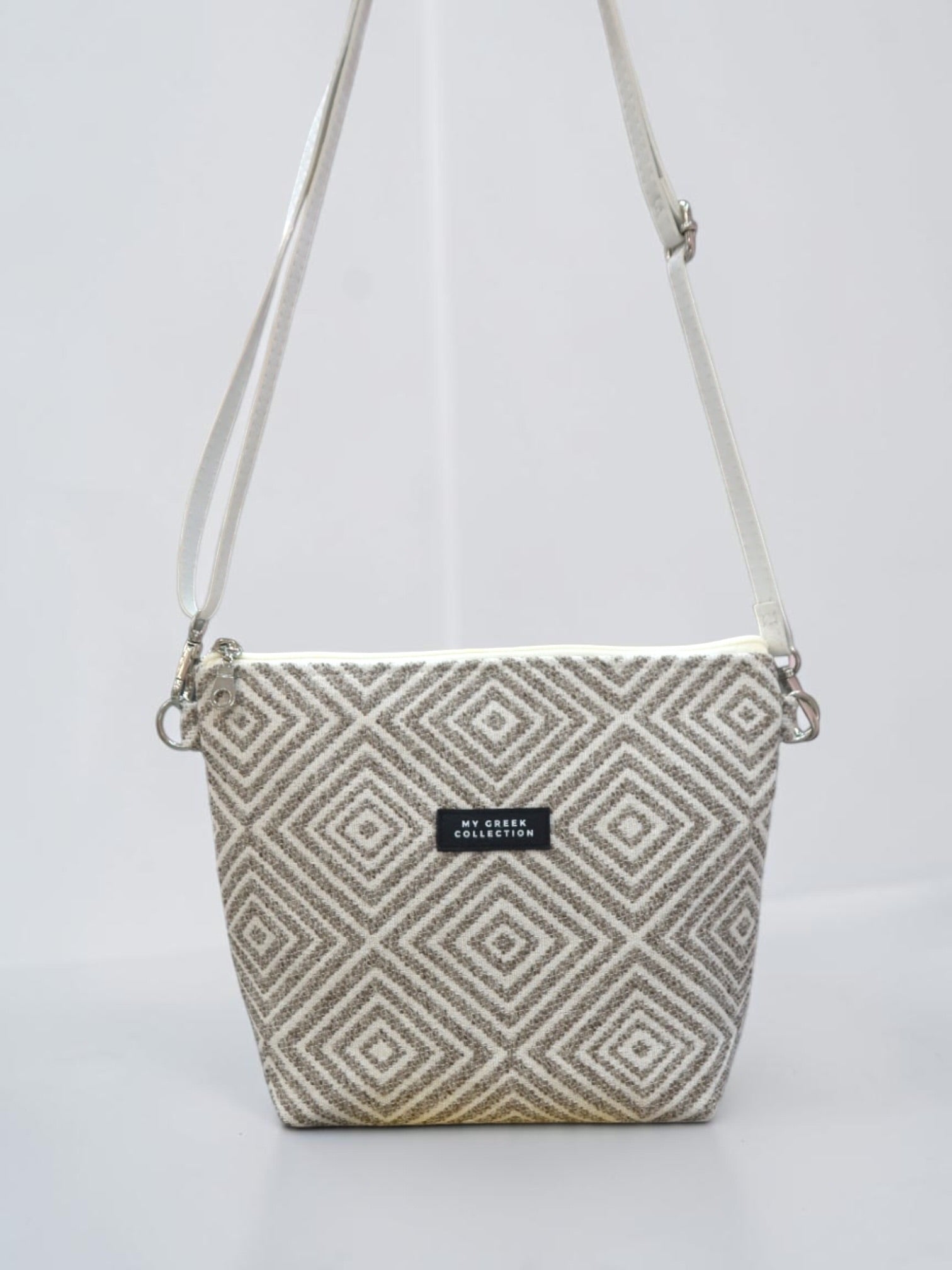 Olympia / Beige small crossbody bag