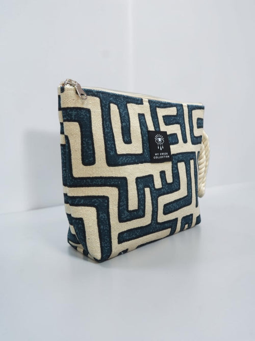 Artemis / Greek island labyrinth pouch bag