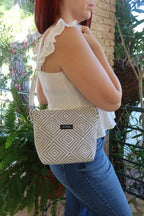 Olympia / Beige small crossbody bag