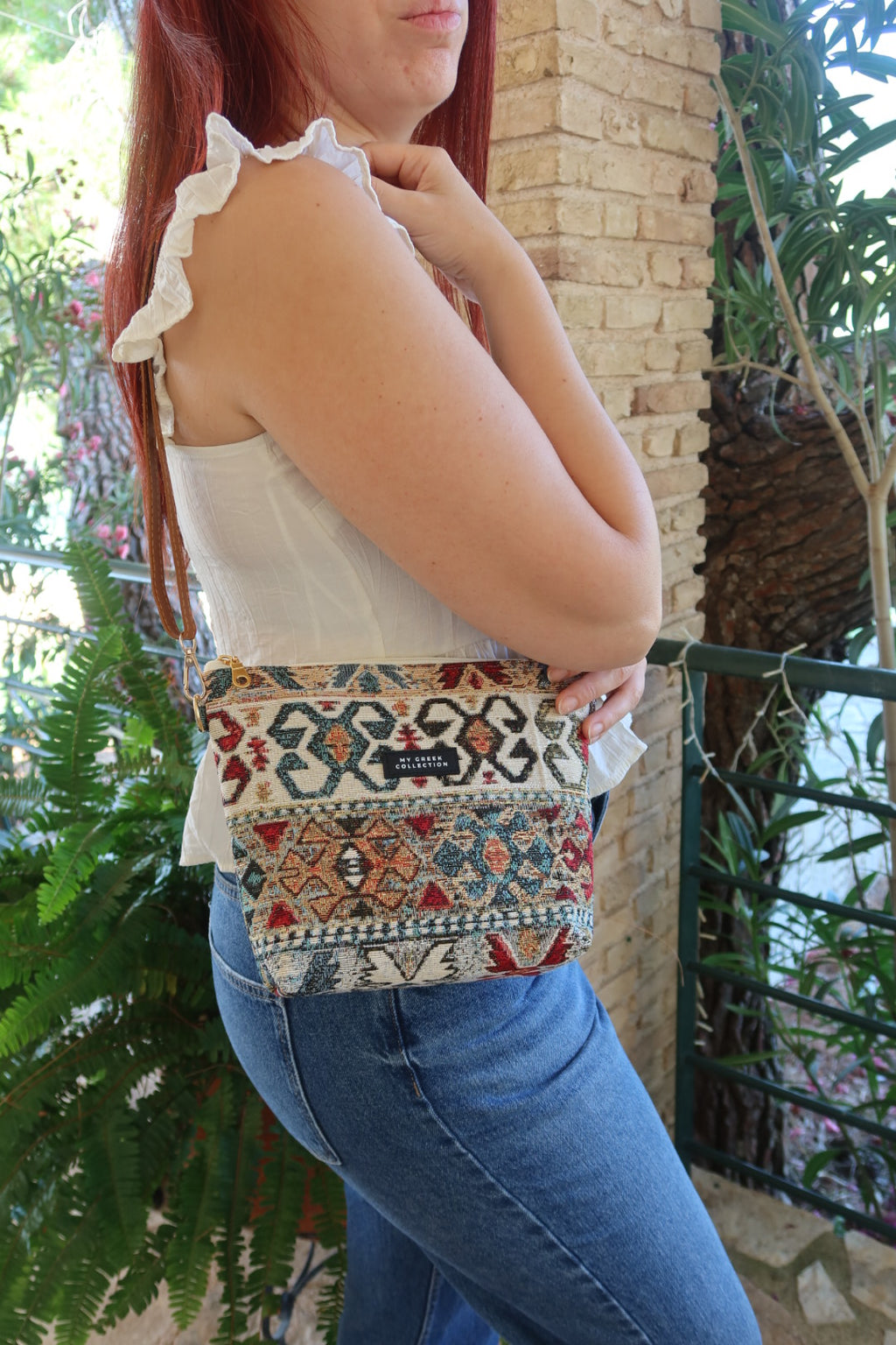 Olympia / Ethnic small crossbody bag