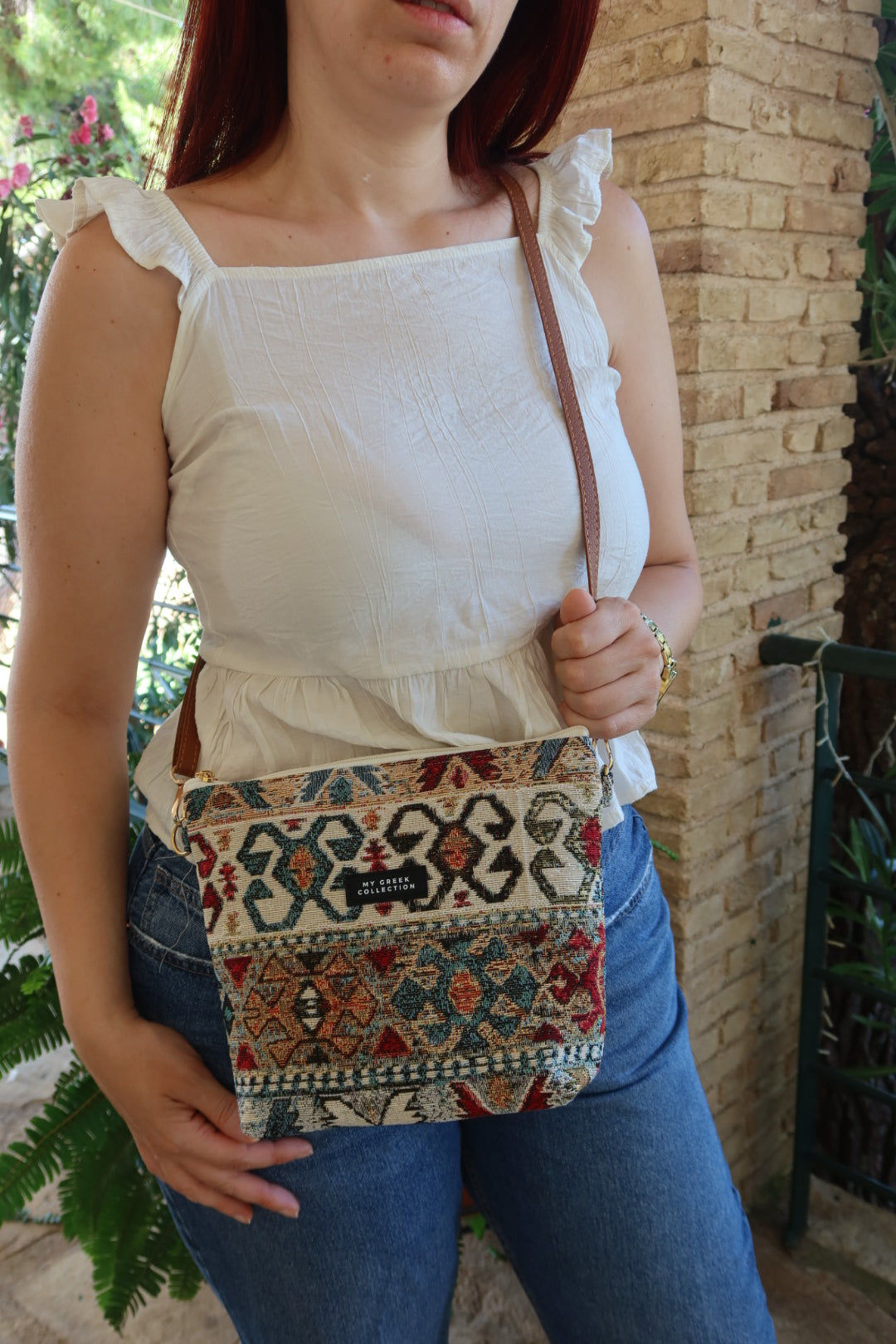 Olympia / Ethnic small crossbody bag