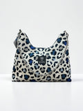 Hecate Large / Blue Leopard hobo bag