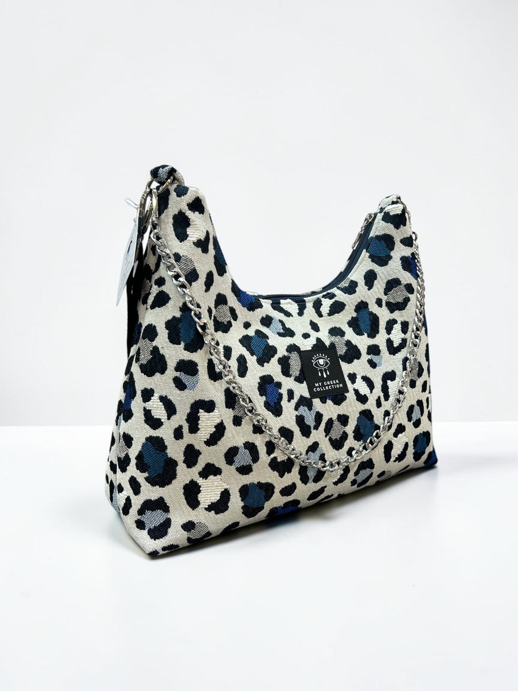 Hecate Large / Blue Leopard hobo bag