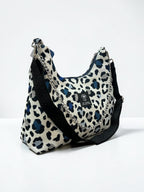Hecate Large / Blue Leopard hobo bag