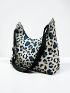 Hecate Large / Blue Leopard hobo bag