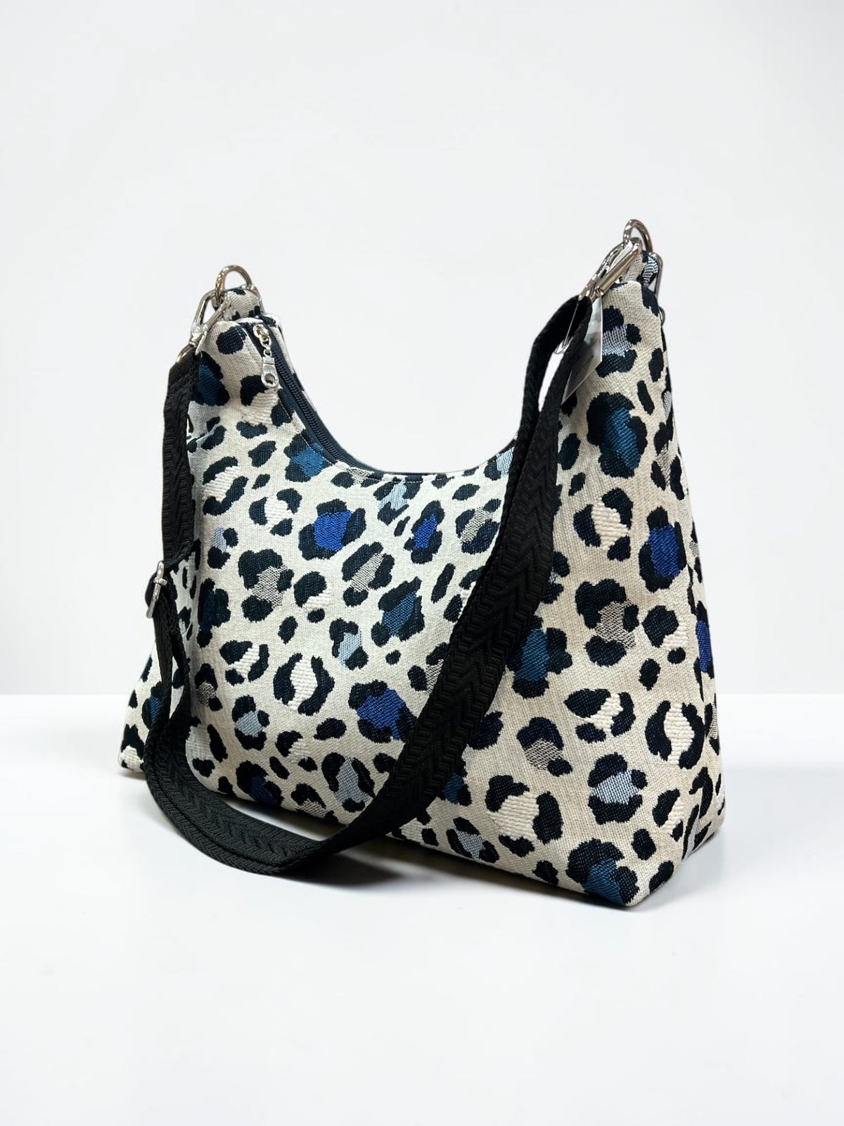 Hecate Large / Blue Leopard hobo bag