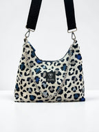 Hecate Large / Blue Leopard hobo bag