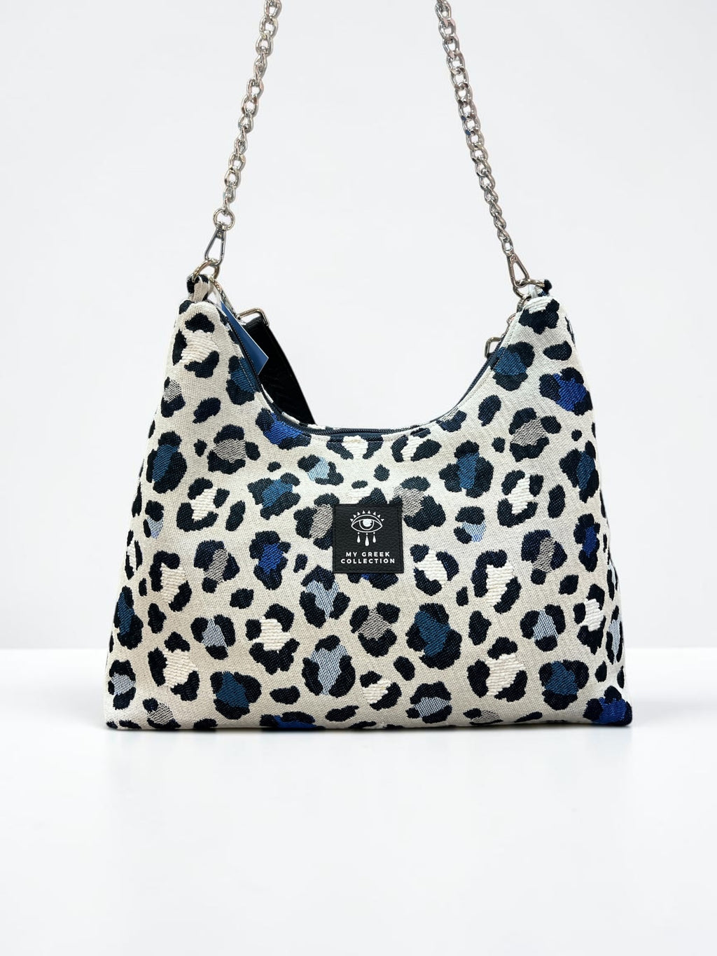 Hecate Large / Blue Leopard hobo bag
