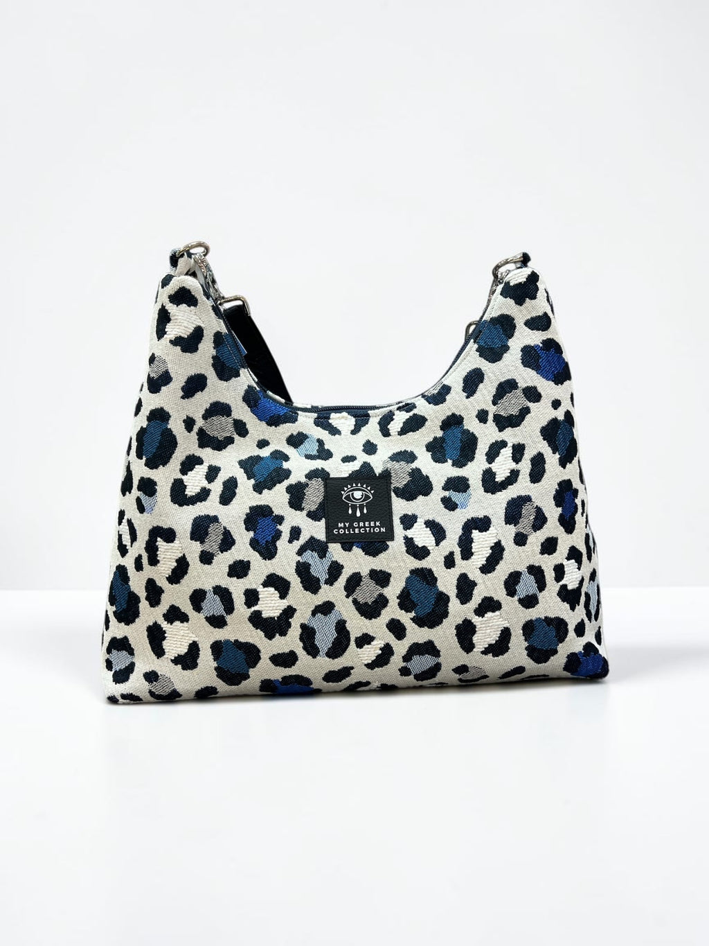 Hecate Large / Blue Leopard hobo bag