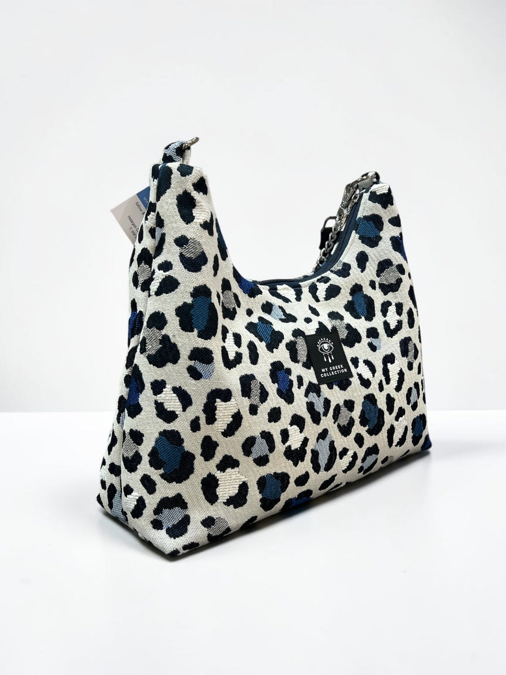 Hecate Large / Blue Leopard hobo bag