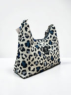 Hecate Large / Blue Leopard hobo bag
