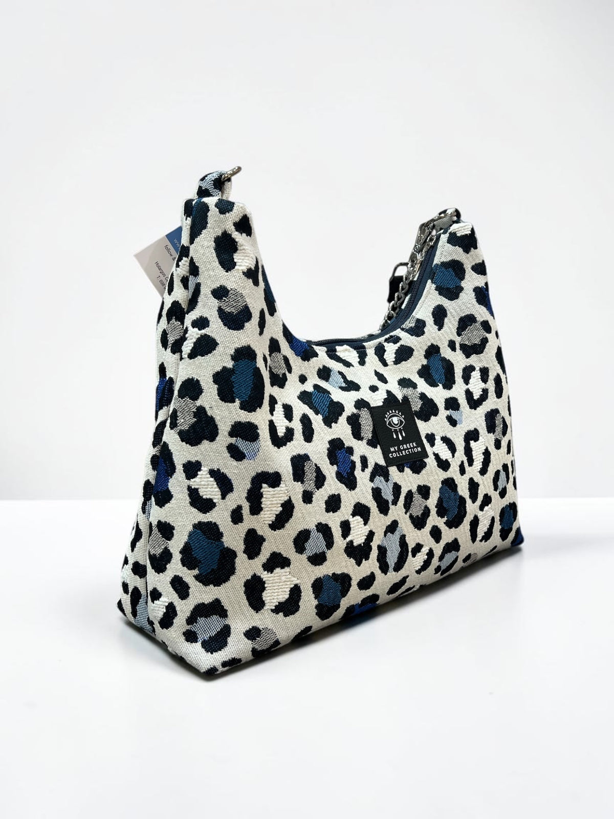 Hecate Large / Blue Leopard hobo bag