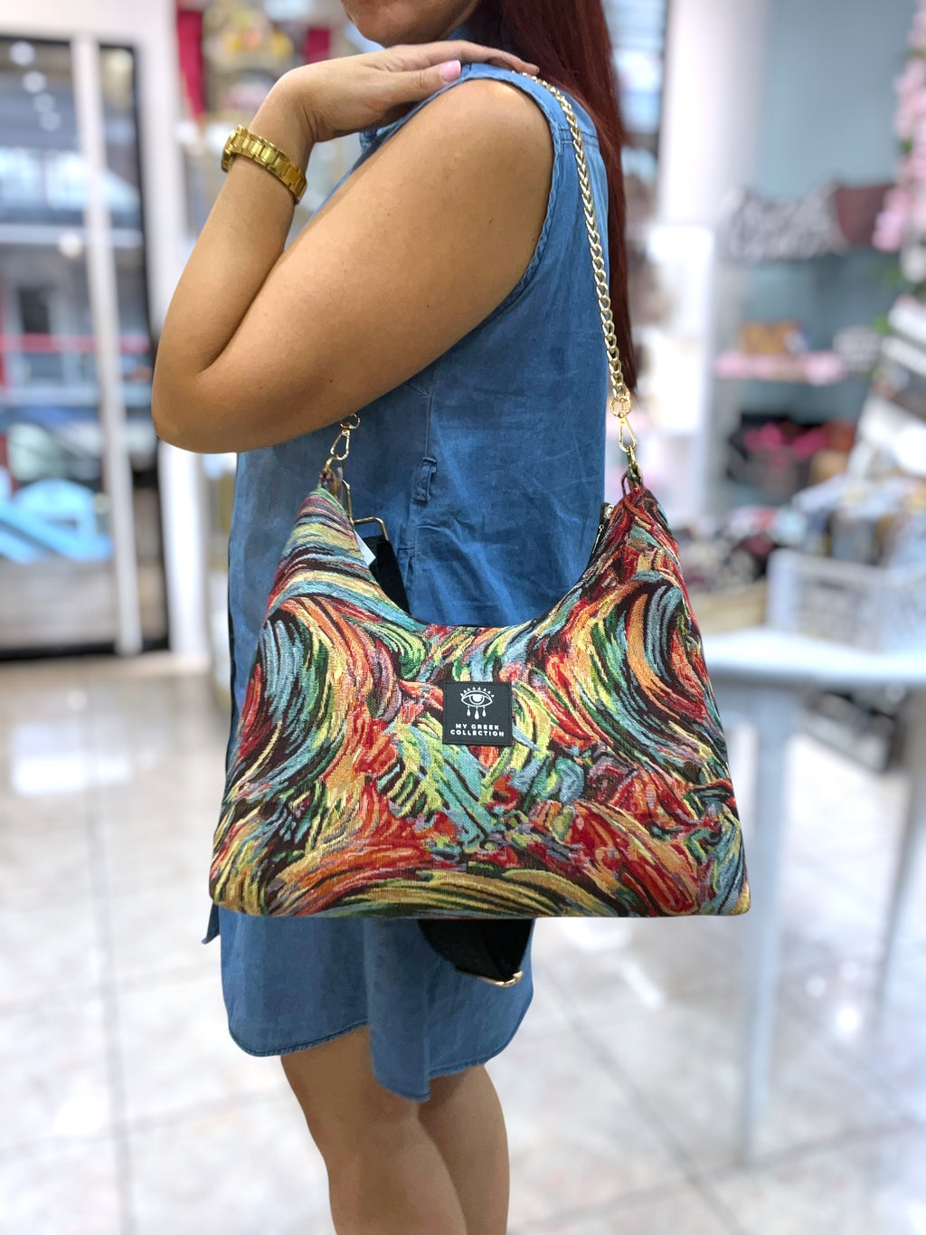 Hecate Large / Color Swirl hobo bag